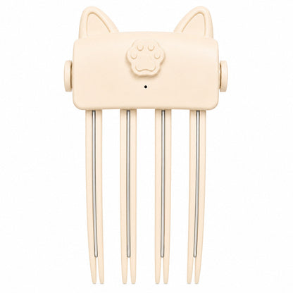 Cute Cat‑Ear Root Volume Heating Comb🐱