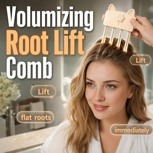Cute Cat‑Ear Root Volume Heating Comb🐱