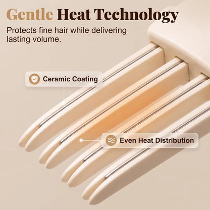 Cute Cat‑Ear Root Volume Heating Comb🐱